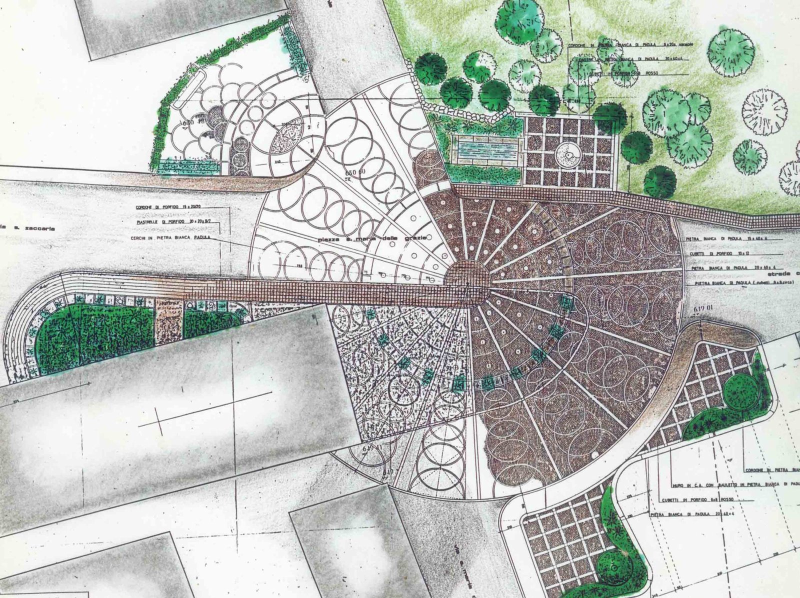 1986 Comune di San Gregorio Magno (SA): Progetto per la sistemazione della Piazza S. Maria delle Grazie